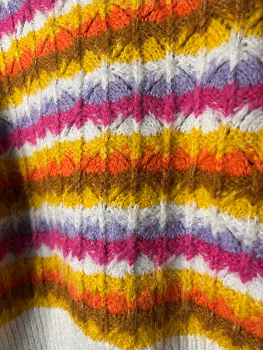 Zara Multicolor crotched Striped Cowl Neck Sweater - Picture 6 of 14
